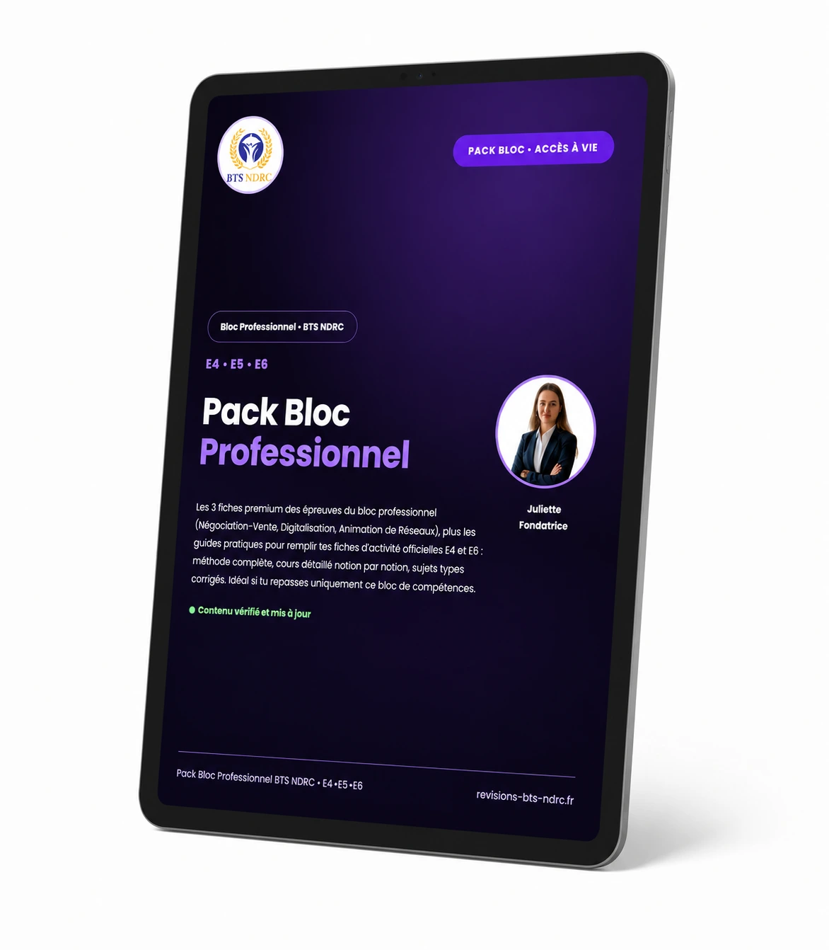 Pack Bloc Professionnel BTS NDRC – E4+E5+E6
